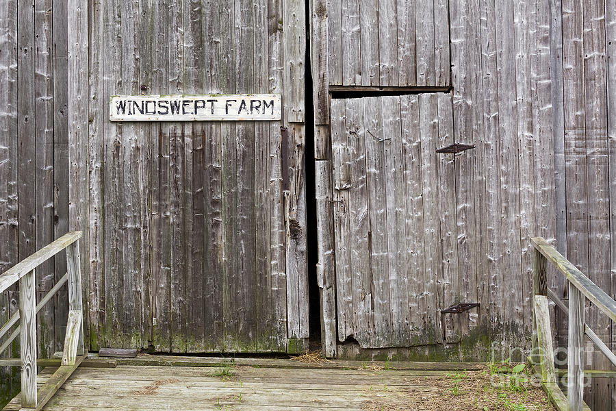 Barn Photograph - Windswept Farm by Alan L Graham