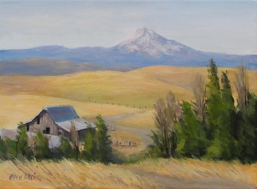 Mountain Painting - Windswept by Karen Ilari