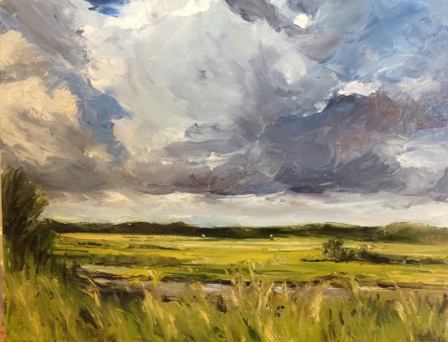 Landscape Painting - Windswept by Peggy Ellis