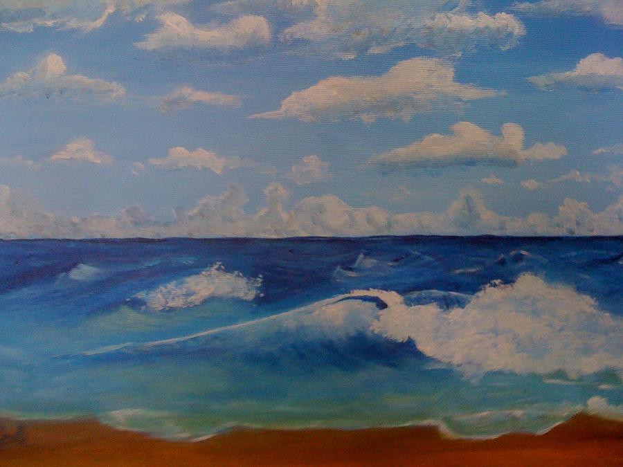 Windy Beach Painting by Joel Watsky - Fine Art America