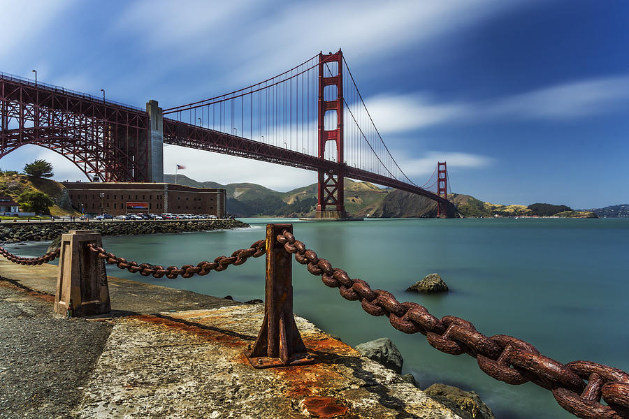 San Francisco Photograph - Windy Day at Golden Gate Bridge by Maico Presente