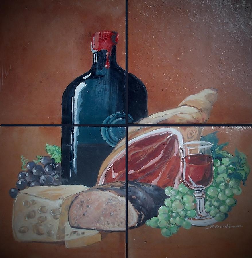 Wine And Dine Ceramic Art by Andrew Drozdowicz