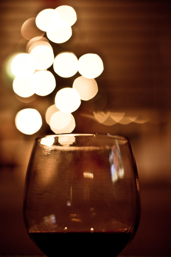 Wine at Christmas Time Photograph by Anthony Doudt