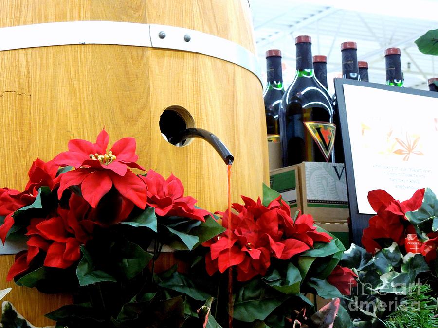 Wine Barrel Display Photograph by Renee Trenholm