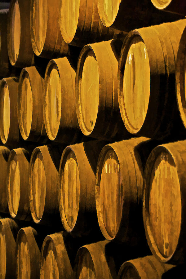 Wine Barrels Photograph by David Letts