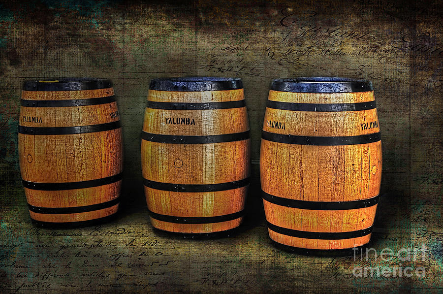 Wine Photograph - Wine Barrels by Kaye Menner