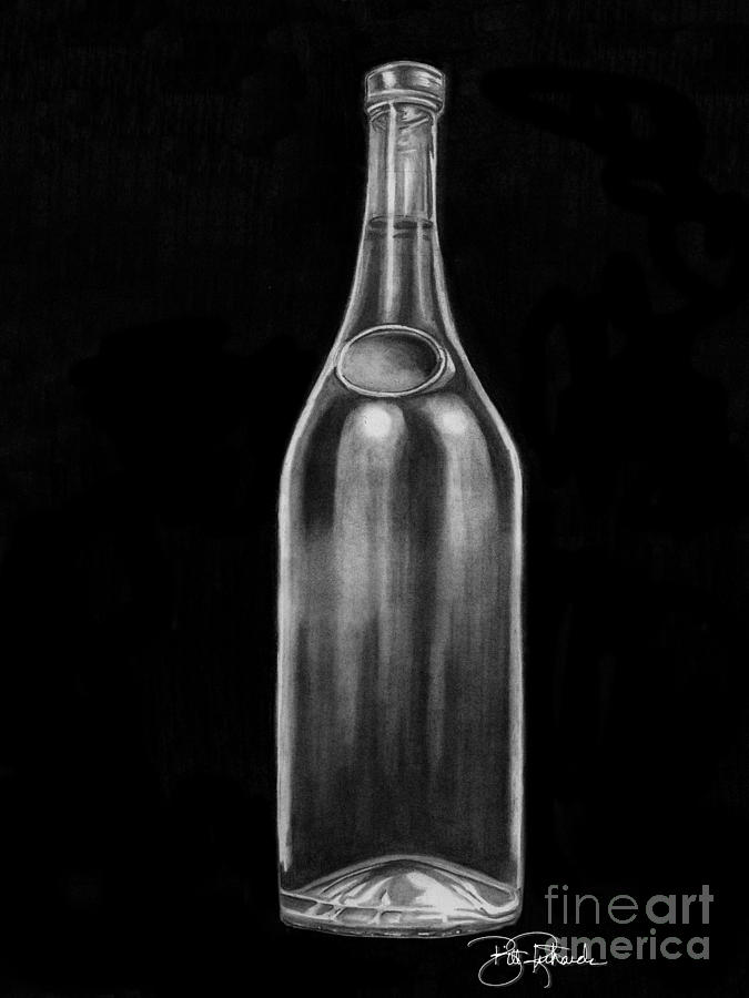 Wine Bottle Drawing by Bill Richards