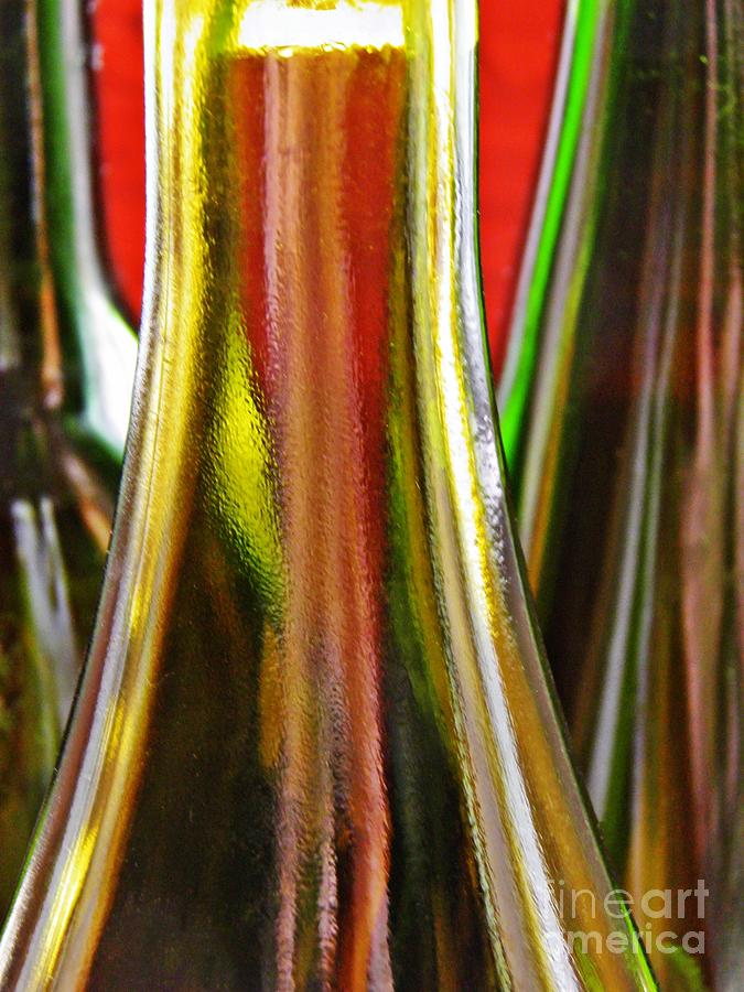 Abstract Photograph - Wine Bottles by Sarah Loft