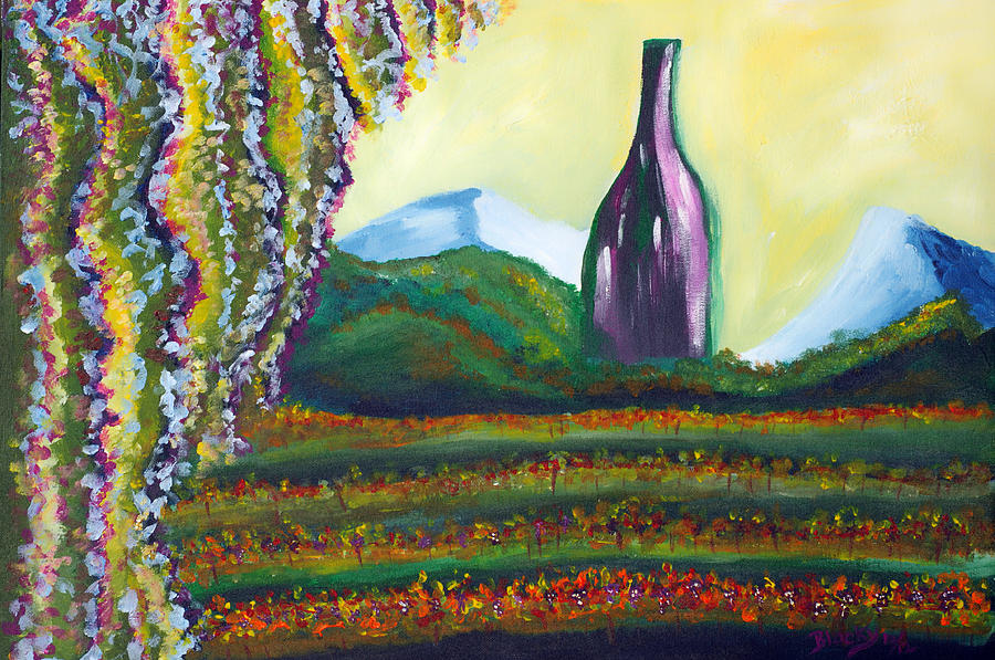 Wine Country Painting by Donna Blackhall