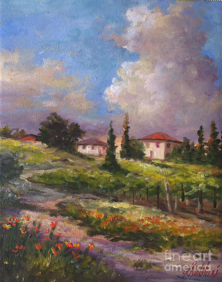 Landscape Painting - Wine Country  by Gail Salituri