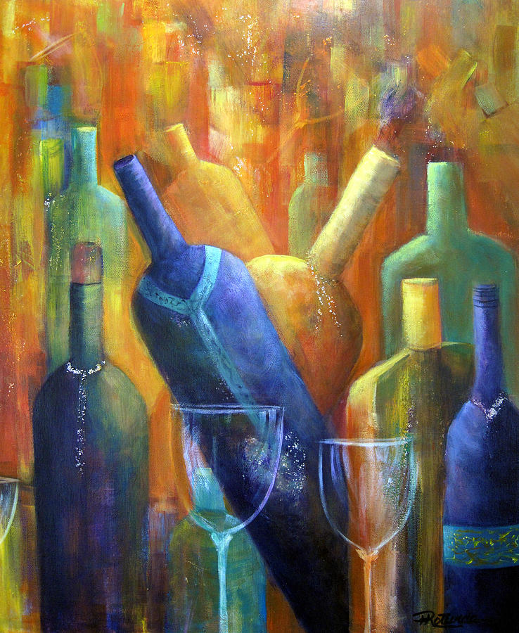 Wine Fest Painting by Roberta Rotunda