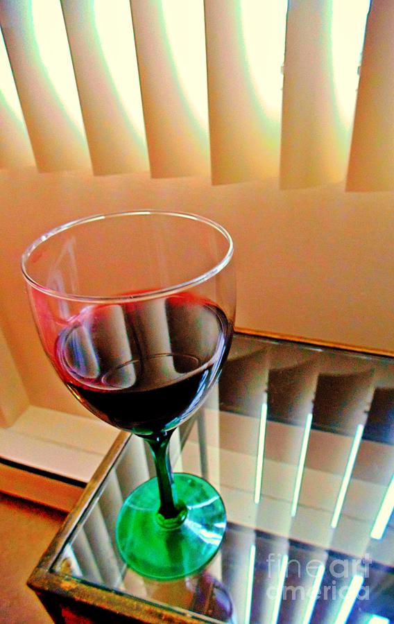 Still Life Photograph - Wine Glass by John Malone