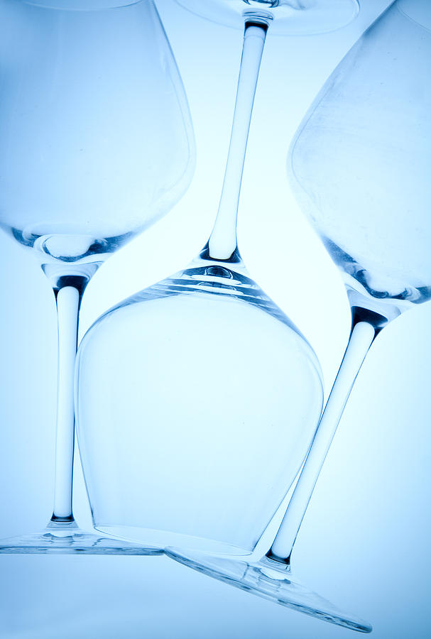 Wine Photograph - Wine Glasses 1 by Rebecca Cozart
