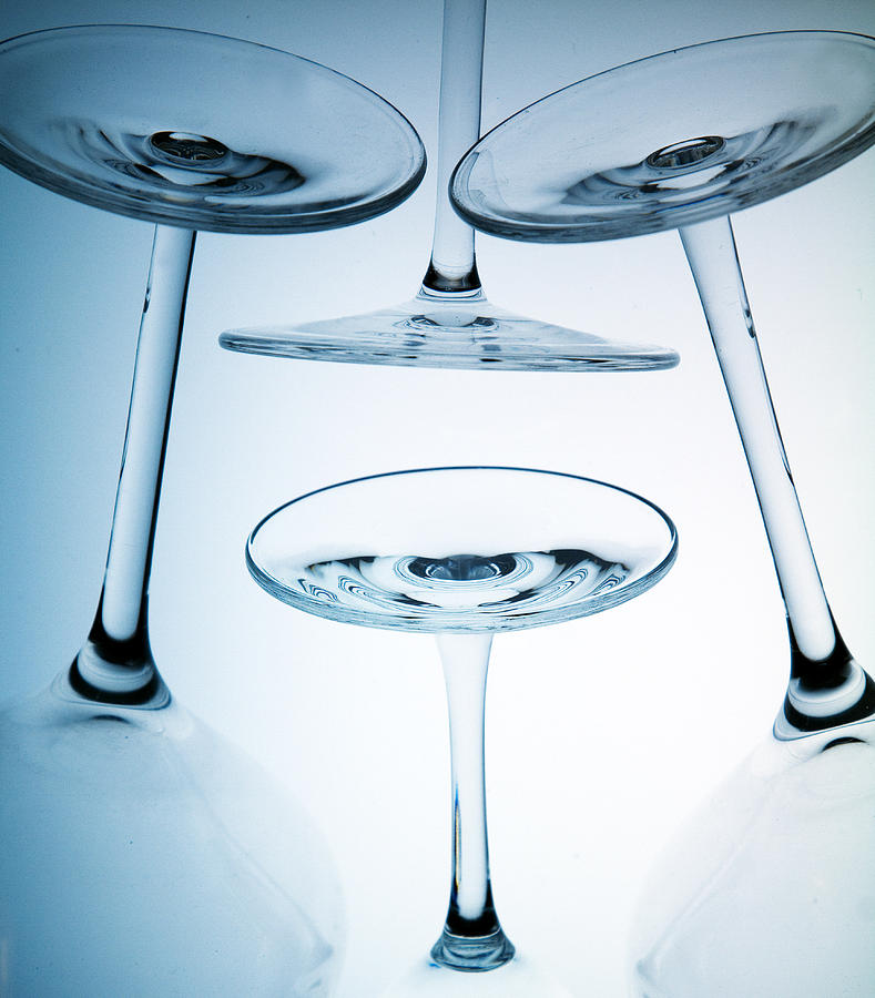 Wine Photograph - Wine Glasses 8 by Rebecca Cozart
