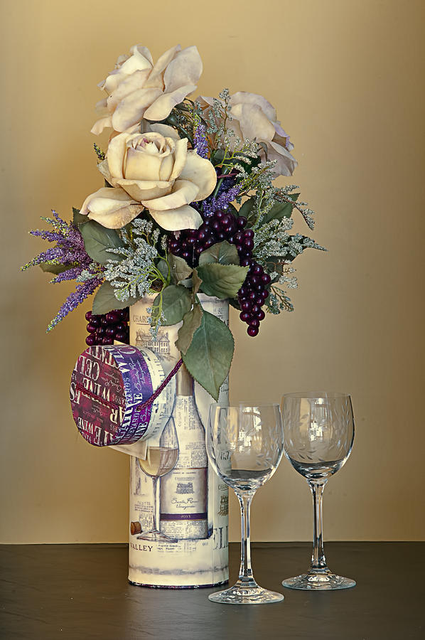 Wine Glasses Photograph by Maria Coulson
