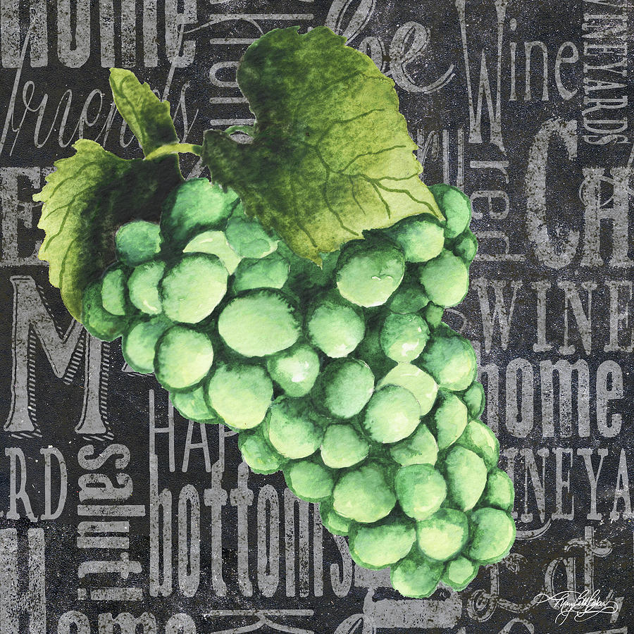 Wine Painting - Wine Grapes II by Mary Beth Baker