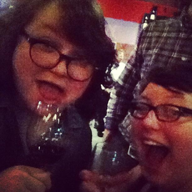 Wine-ing With Kaity. #classybroads Photograph by Megan Martignago