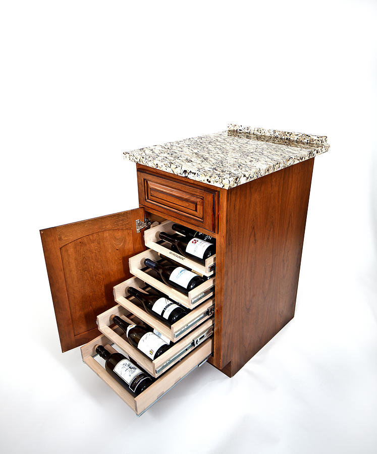 Wine-Logic wine rack Photograph by David Coblitz