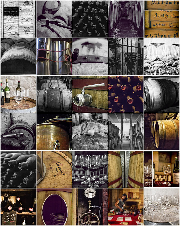 Wine Photograph - Wine Lovers Collage by Georgia Clare