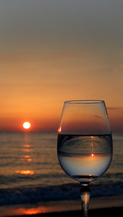 Wine On The Beach 3 Photograph by Suzanne Rogers
