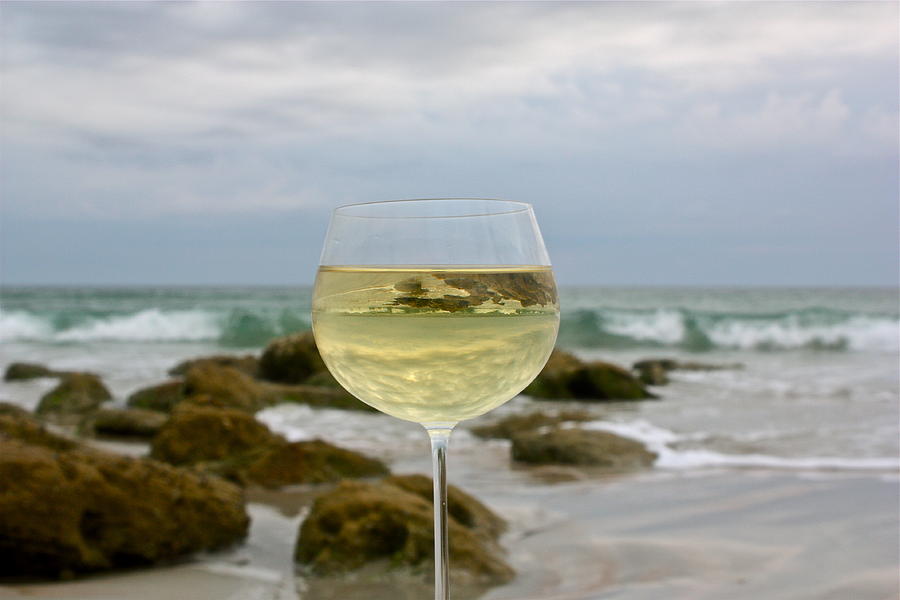 Wine Photograph - Wine on the Rocks by Valerie Tull