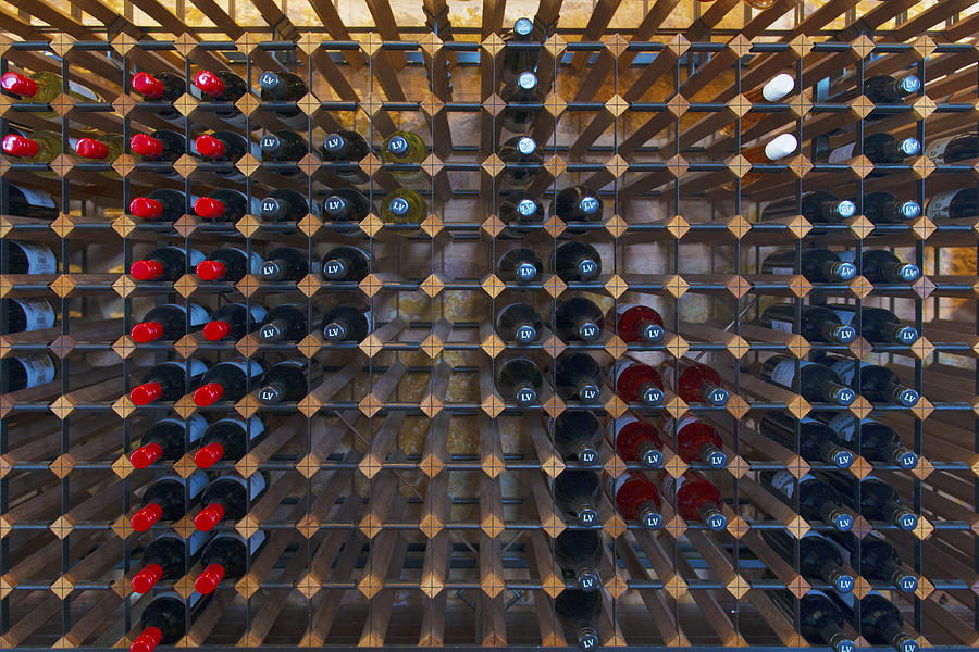 Wine Photograph - Wine Rack  by Casey Grant