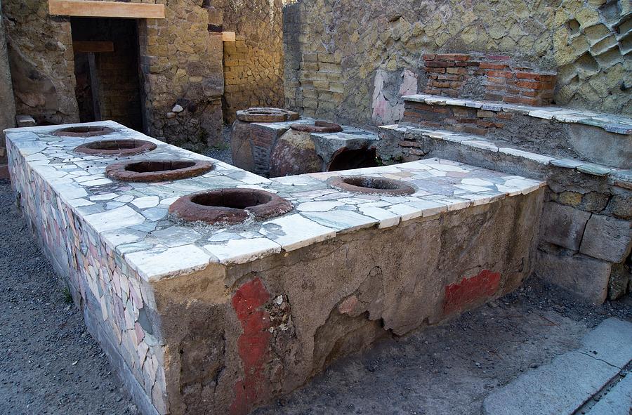Wine Shop In Herculaneum. Photograph by Mark Williamson/science Photo Library