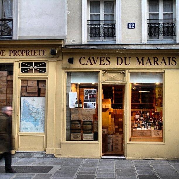 Paris Photograph - Wine Shop In The #marais #paris by Keri Kelly