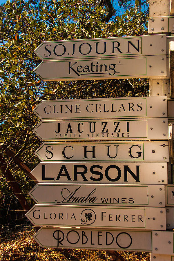 Wine sign Photograph by Kathleen McGinley