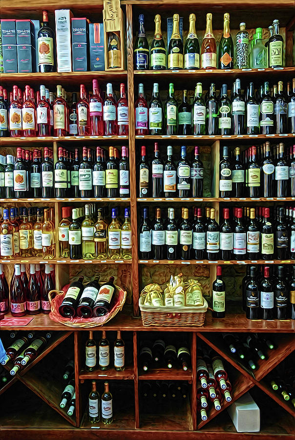 Wine Store Provence France Photograph by Dave Mills