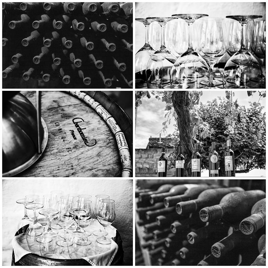 Wine Tasting Collage Photograph by Georgia Clare