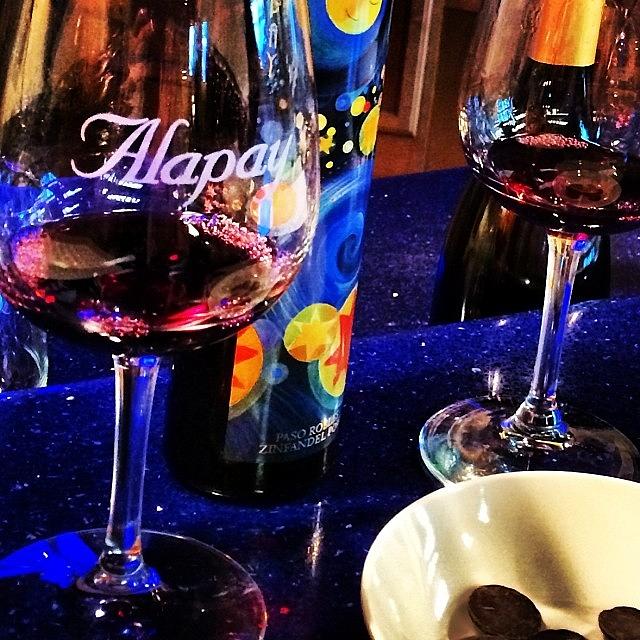 Wine Tasting In Avila Beach With My Photograph by Lisa-marie Jordan