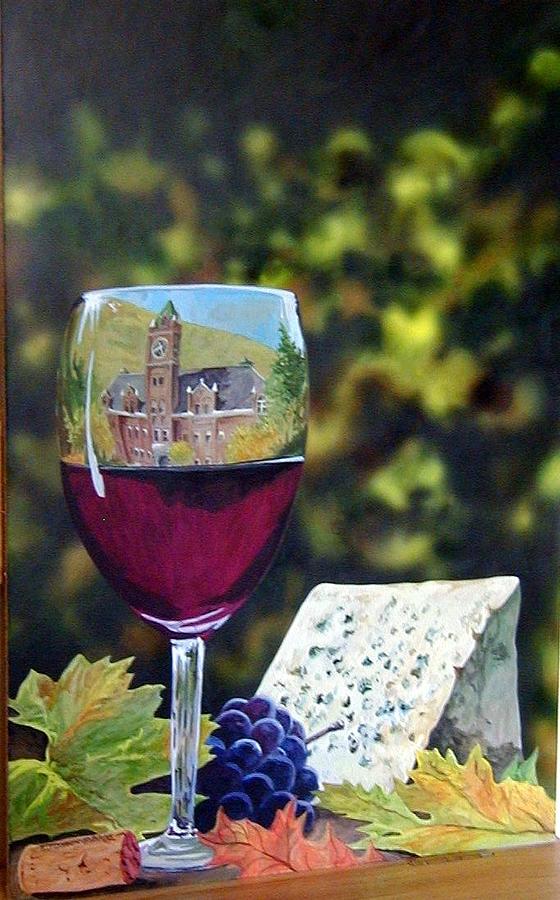 Wine tasting Painting by Tim  Joyner