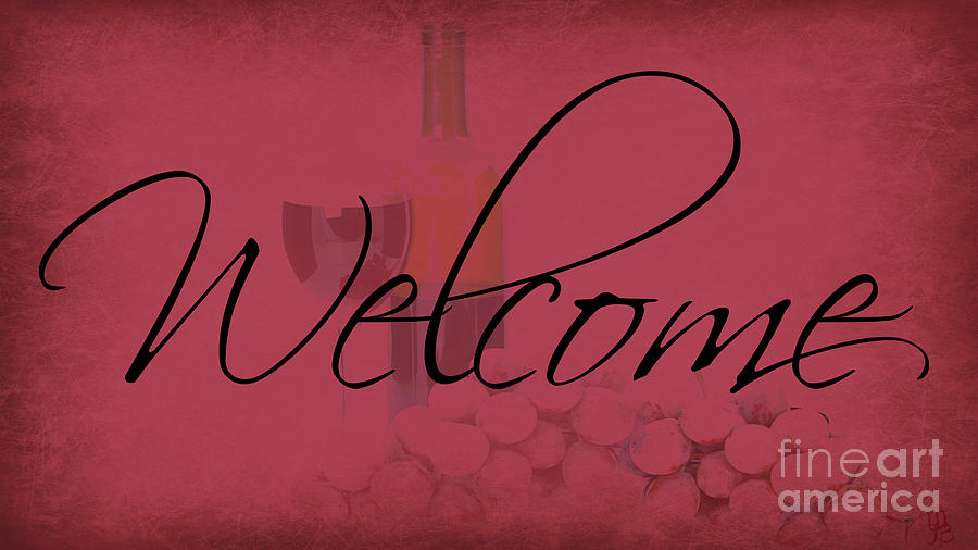 Wine Welcome Digital Art by Mindy Bench