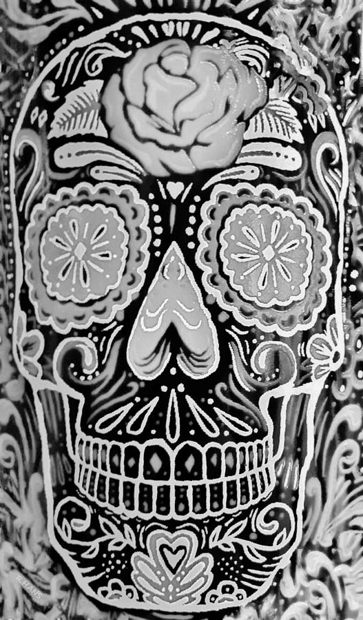 Wineskull Light Black And White Photograph by Rob Hans
