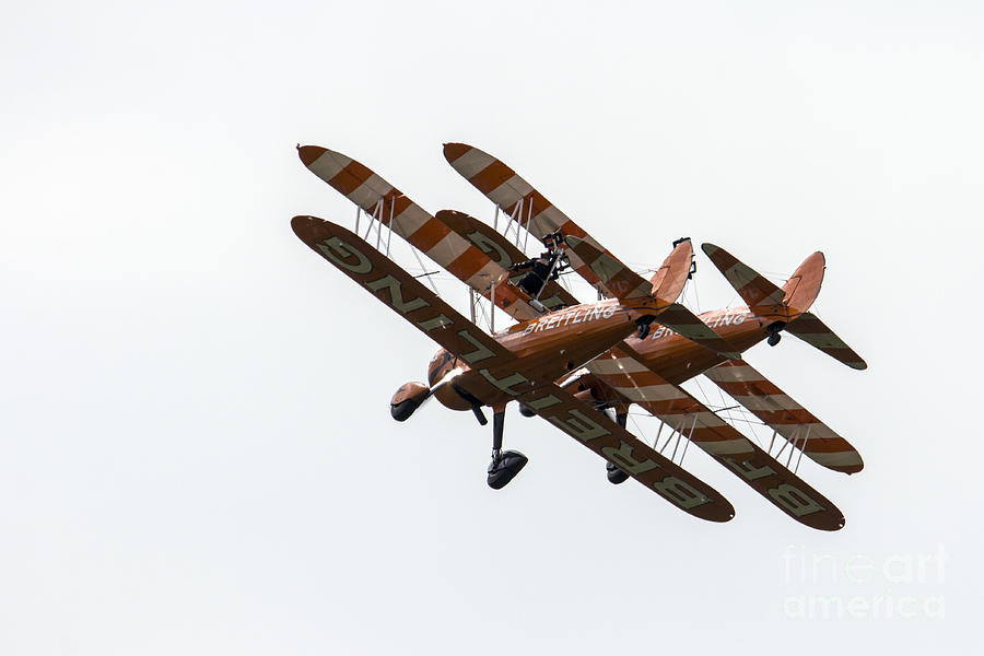 Breitling Photograph - Wing Walkers by Airpower Art