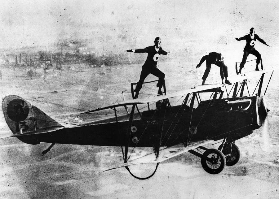Wing Walking, C1925 Photograph by Granger