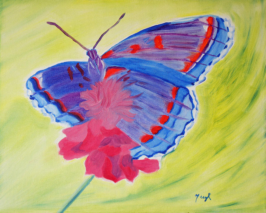 Winged Delight Painting by Meryl Goudey