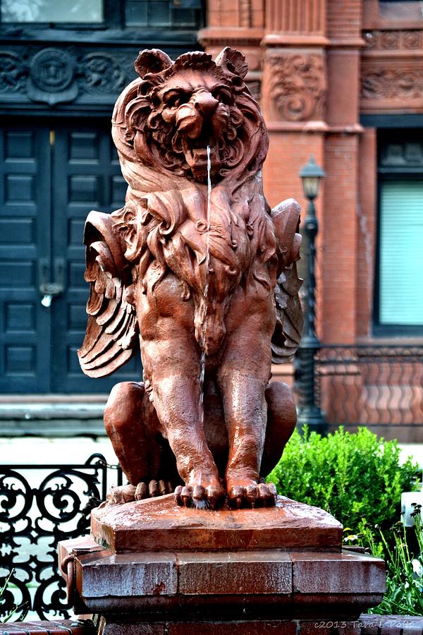 Winged Lion Fountain Photograph by Tara Potts