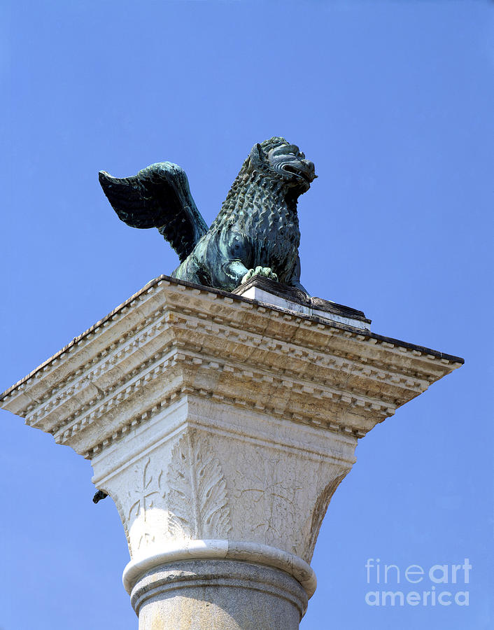 Winged Lion Of Saint Marks, Venice Photograph by Rafael Macia
