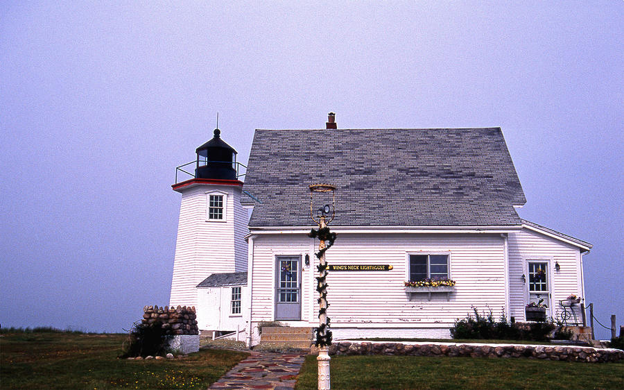 Lighthouse Photograph - Wings Neck Lighthouse by Skip Willits