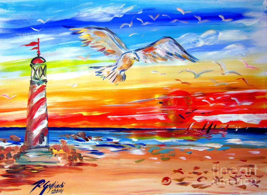Wings Of Freedom Painting by Roberto Gagliardi