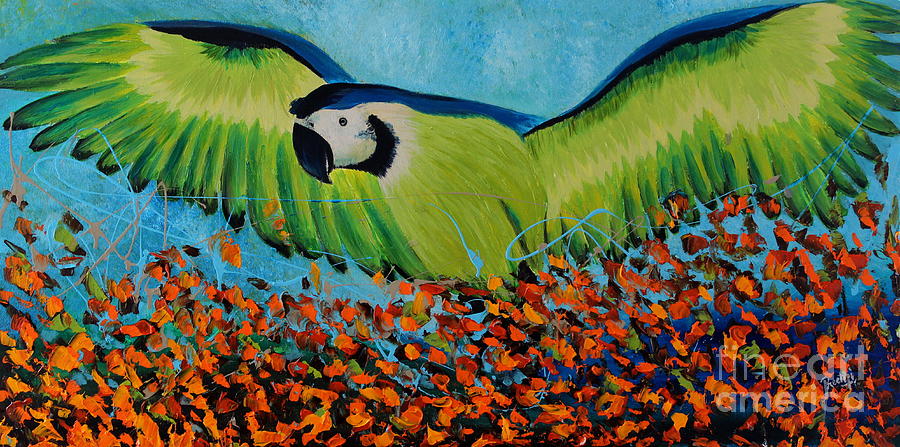 Wings of Joy Painting by Preethi Mathialagan