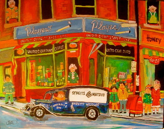 Montreal Painting - Winikoff and Son Delivery by Michael Litvack