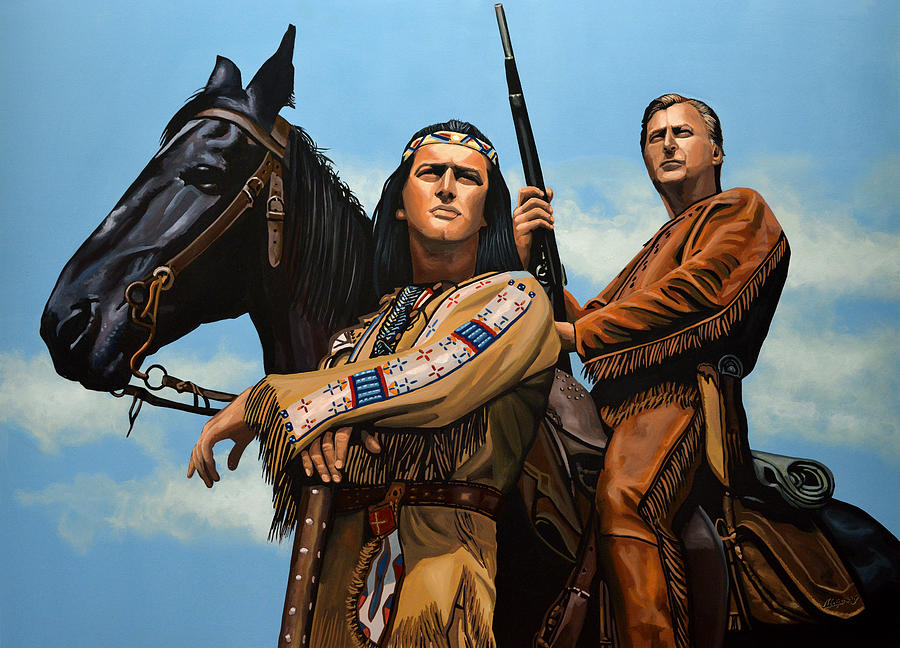 Winnetou and Old Shatterhand Painting by Paul Meijering