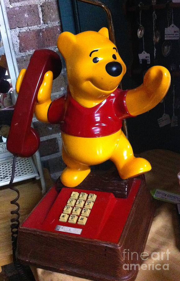 Winnie the Pooh phone Photograph by Saundra Myles