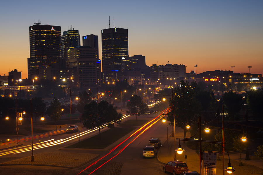Winnipeg Skyline Photograph by Bryan Scott