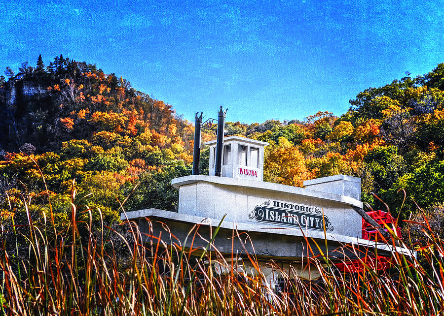 Winona Steamboat Sign by Al Mueller Winona Steamboat Sign by Al Mueller