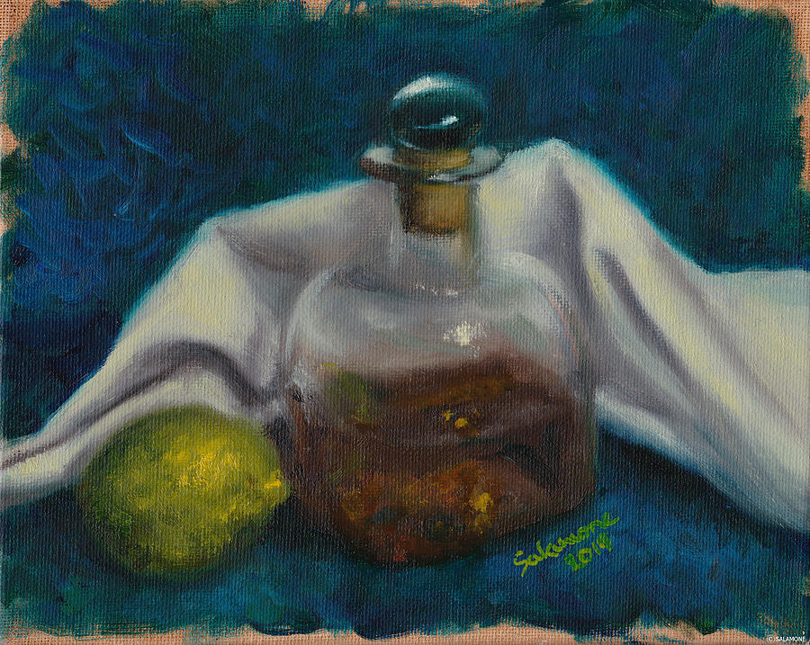 Winslows Tequila Painting by Brenda Salamone