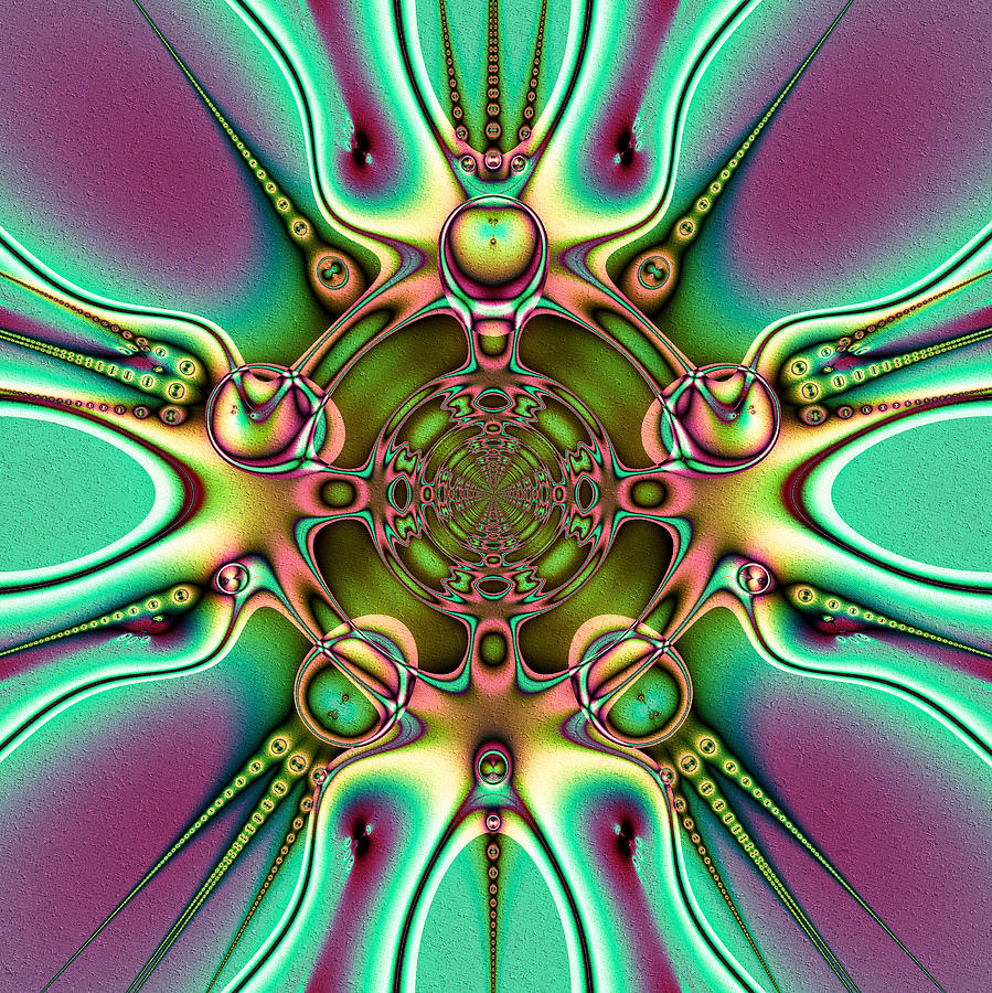 Peacock Digital Art - Winsome by Kiki Art